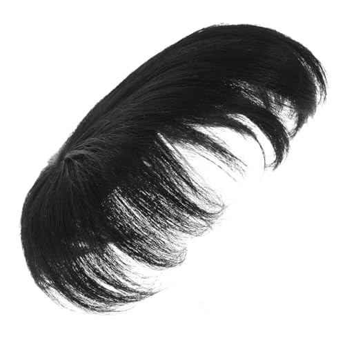 WOONEKY Kurzhaar Perücke für Männer mit Haarausfall Natürlich Wirkendes Toupet Kurze Gerade Haarteile mit Clip Nahtlos Integrierbar Komfortabel Schnell Anwendbar für Täglichen Gebrauch von WOONEKY