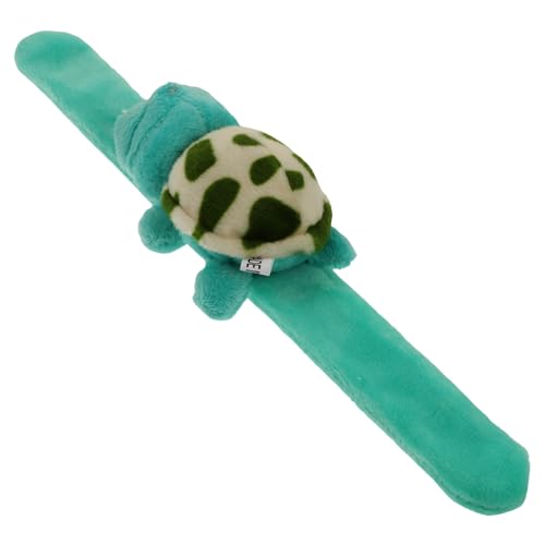 WOONEKY Kuscheliges Cartoon Schildkröten Slap Armband aus Plüsch und Weiches Verschleißfestes Kinderarmband für Geburtstagsfeiern Partydeko und Freizeit Leicht und Sicher zu Tragen von WOONEKY