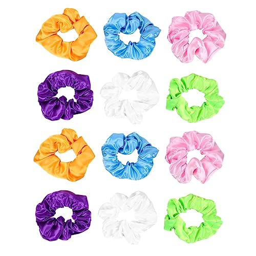 WOONEKY 12stücke Haargummis Leuchtende Haarbänder Für Frauen Elastische Scrunchies Für Partys Festivals Und Besondere Anlässe von WOONEKY