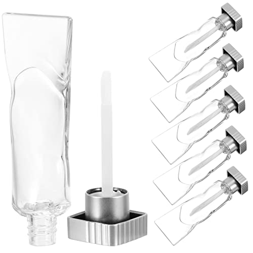 WOONEKY 6stücke Mini Lip Gloss Tuben Nachfüllbare Leere Lip Gloss Behälter Transparent Für Lippenbalsam Und Auslaufsicher Wiederverwendbar Für Unterwegs von WOONEKY