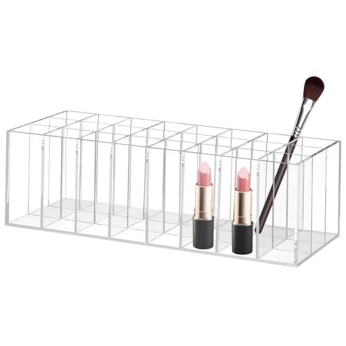 WOONEKY Eleganter Lippenstift-organizer Lipgloss-rack Mit Mehreren Fächern Tragbarer Acryl-displayständer Für Kosmetik von WOONEKY