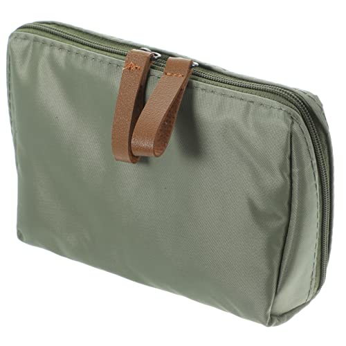 WOONEKY Make up Pouch Für Damen Mini Kosmetiktasche Mit Reißverschluss Praktische Reise-toilettentasche Für Lippenstifte Und Kosmetik Für Outdoor Shopping Und Büro Grün von WOONEKY