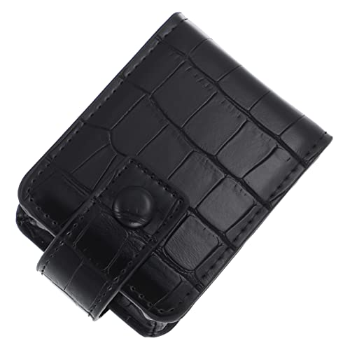 WOONEKY Kosmetikbeutel Aus Leder Tragbare Reise-Make-up-Tasche Mit Spiegel Organizer Für Lippenstift Und Kosmetika Geeignet Für Reisen Und Geschäftsreisen von WOONEKY