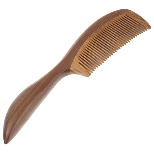 WOONEKY Antistatischer Holzhaarkamm Mit Feinen Zähnen Zur Entwirrung Von Dickem Haar Für Frauen Und Männer Langlebig Und Komfortabel Für Haartypen von WOONEKY