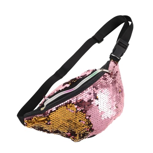 WOONEKY Mermaid Glitzer Bauchtasche für Damen Verstellbare Gürteltasche mit Schimmerndem Design Multifunktionale Umhängetasche für Sport und für Moderne Frauen und Mädchen von WOONEKY