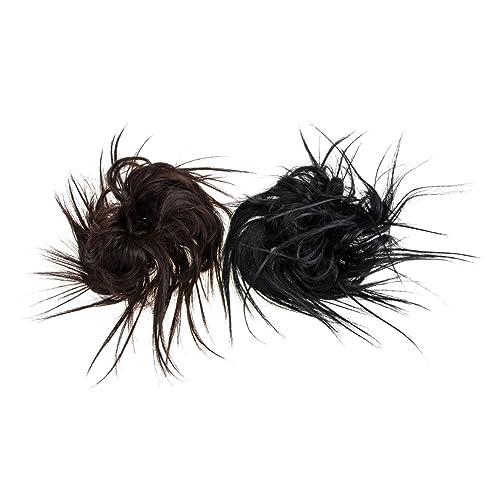 WOONEKY Messy Bun Haarverlängerungen 2 Stück Hochsteckfrisuren-haarteil Für Damen Pferdeschwanz-chignon-haar-accessoire Für Den Täglichen Gebrauch von WOONEKY