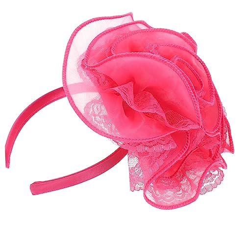WOONEKY Große Spitzenblumen-stirnband Für Frauen Elegantes Haarschmuck Für Hochzeiten Partys Und Fototermine Leicht Und Langlebig Mit Romantischem Blumenmuster von WOONEKY