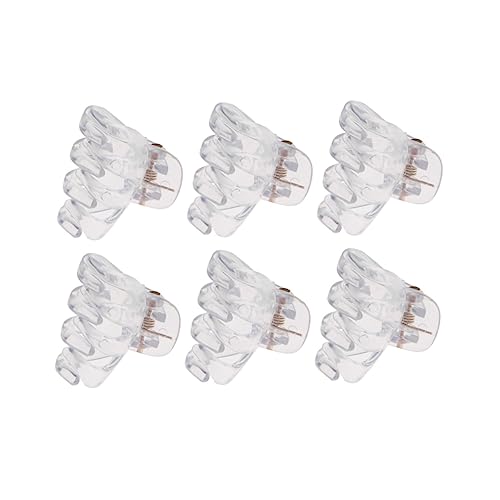 WOONEKY 24stücke Kunststoff Haarklammer Little Octopus Haarschmuck Für Frauen Mädchen Haargreifer Mini Haarklammern Transparent Nicht Spray Haarnadel von WOONEKY