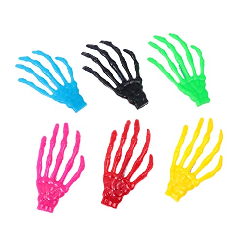 WOONEKY 20stücke Halloween Hair Clip Mischfarben Skeletthand Haarspangen Für Frauen Und Accessoires Für Kostümparty Und Bühnenaufführungen von WOONEKY