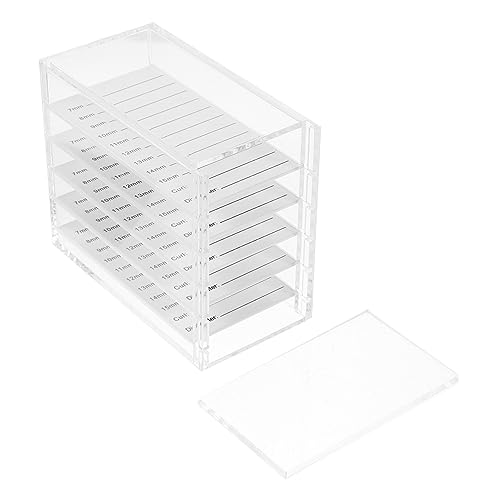 WOONEKY Multi-layer Eyelash Organizer Box Aus Transparentem Praktische Aufbewahrungslösung Für Falsche Wimpern Für Reisen Und Täglichen Gebrauch von WOONEKY