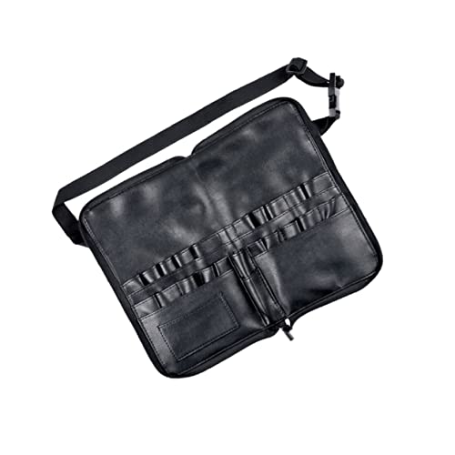 WOONEKY Schminkpinseltasche Aus Pu-Material Reisekosmetiktasche Mit Aufbewahrungsröhren Für Make-up-Pinsel Puderquaste Lidschatten Und Kleine Kosmetikboxen Tragbar Und Praktisch Für Damen von WOONEKY
