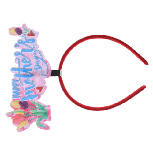 WOONEKY Muttertag Haarschmuck mit Blumen Weich und Bequem für Foto Requisiten und Festliche Dekorationen für Muttertag Partys und Feiertagsfeiern von WOONEKY