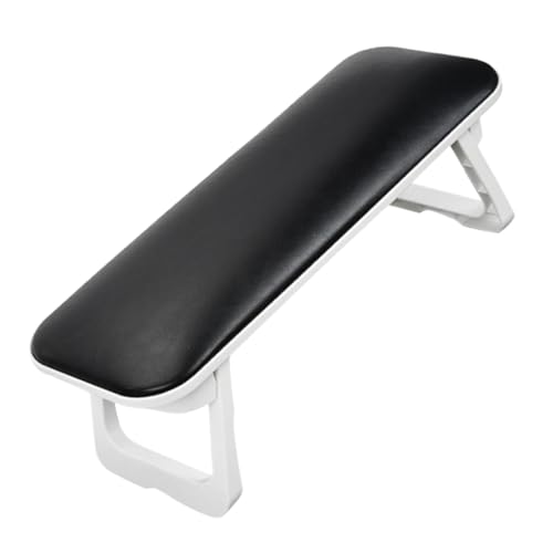 WOONEKY Nagel Armlehne Kissen aus Langlebigem PU Material Rutschfeste Maniküre Handauflage für Nageltechnik Faltbares Handkissen mit Stabiler Unterstützung und Einfacher Reinigung Schwarz von WOONEKY