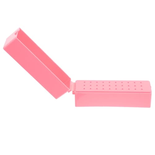 WOONEKY Nagelbohrerhalter Nagelfräser Aufbewahrungsbox Nagelbohrer Organizer Maniküre Werkzeughalter Langlebig Leicht zu Reinigen Großvolumig für Übersichtliche Ablage von WOONEKY