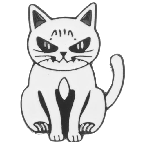 WOONEKY Niedliche Katzenbrosche Legierung Adorable Cartoon Tier Abzeichen für Rucksäcke Taschen und Hüte Stilvolles und Tragbares Accessoire für Frauen Langlebiges und Einzigartiges von WOONEKY