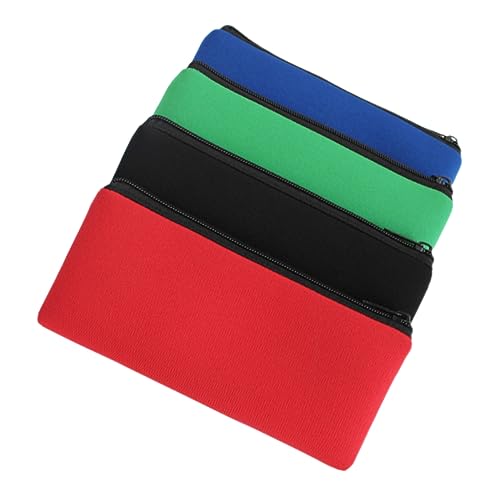 WOONEKY 4stücke Bleistifttasche Mit Reißverschluss Stiftebeutel Für Schreibwaren Aufbewahrungstasche Für Bleistifte Und Kleine Gegenstände Praktische Organisation Für Studenten Und von WOONEKY