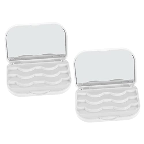 WOONEKY 2stücke Aufbewahrungsbox Für Wimpern Wimpern-aufbewahrung Organizer-box Wimpernaufbewahrung-box Leicht Bruchfest Wiederverwendbar Für Frauen Und Mädchen Schützt Und von WOONEKY
