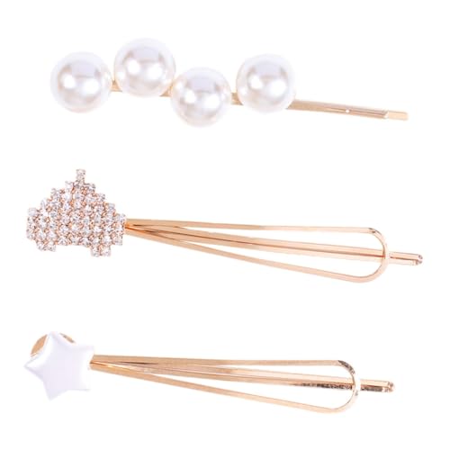 WOONEKY Imitation Pearl Hairpin Delicate Hair Clip Für Und Mädchen Haaraccessoire Weiß Eleganter Haarklammer Für Besondere Anlässe Und Tägliche Styles von WOONEKY