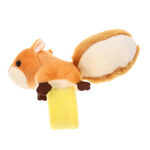 WOONEKY Plüsch Eichhörnchen Slap Armband Kinderarmband Klopfmechanismus Als Spielzeug Für Kinderparty Und Geburtstagsfeiern von WOONEKY