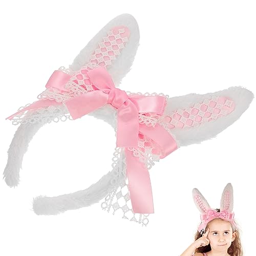 WOONEKY Plüsch Hasenohren Haarreif mit Langen Ohren für Cosplay für Karneval Osterfeiern Kostümpartys und Mehr für Mädchen WOONEKY Plüsch Hasenohren Haarreif mit Langen Ohren für Cosplay für Karneval Osterfeiern Kostümpartys und Mehr für Mädchen von WOONEKY