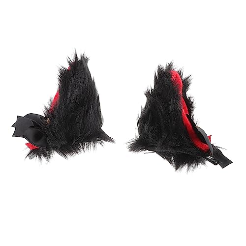 WOONEKY Plüsch Katzenohren Haarklammern Weiche Katzenohren Haarclips für Damen Haarschmuck und Robust für Cosplay und Alltag von WOONEKY