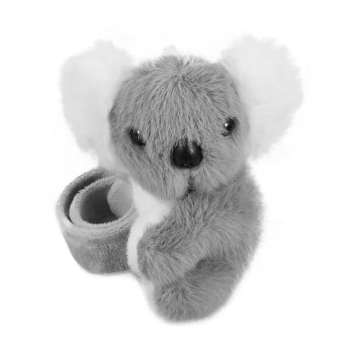 WOONEKY Plüsch Koala Schnapparmband Kuscheliges Slap Armband Tiermotiv Party Mitbringsel Leichtes Stofftier Armband Für Geburtstagsfeier Jungle Themenveranstaltung von WOONEKY
