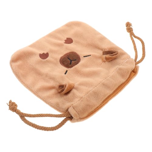 WOONEKY Plüsch Kosmetiktasche mit Niedlichem Tiermotiv Großer Kapazität Leichter Tragbarer Make Up Organizer Weicher Schutz für Reise und Outdoor Praktische Schminktasche von WOONEKY