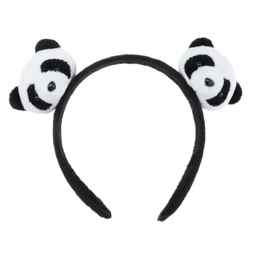 WOONEKY Plüsch Panda Haarband Damen Weiches Hautfreundliches Stirnband Niedliche Kopfbedeckung Geschenk für Geburtstag Weihnachten Alltag von WOONEKY
