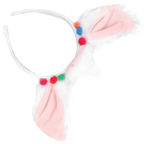 WOONEKY Realistisches Alpaka Stirnband mit Weichen Tierohren Flexibler Kopfschmuck für Kostüm Erwachsene Bequemes Cosplay Accessoire für Partys und Mottopartys von WOONEKY