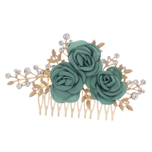 WOONEKY Rhinestone Haarkamm mit Künstlichen Blumen Eleganter Brautschmuck für Hochzeit Stabile Haarnadel für Festlichen Look Geeignet für Braut und Brautjungfern WOONEKY Rhinestone Haarkamm mit Künstlichen Blumen Eleganter Brautschmuck für Hochzeit Stabile Haarnadel für Festlichen Look Geeignet für Braut und Brautjungfern von WOONEKY