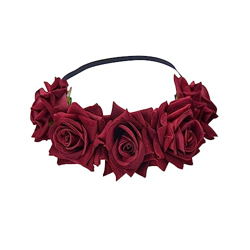 WOONEKY Rotes Braut Haarband mit Samtiger Rosenblüte Komfortabel und Stilvolles Hochzeits und Party Stirnband für Damen Geeignet für Festlichkeiten Verlobung und Valentinstag WOONEKY Rotes Braut Haarband mit Samtiger Rosenblüte Komfortabel und Stilvolles Hochzeits und Party Stirnband für Damen Geeignet für Festlichkeiten Verlobung und Valentinstag von WOONEKY