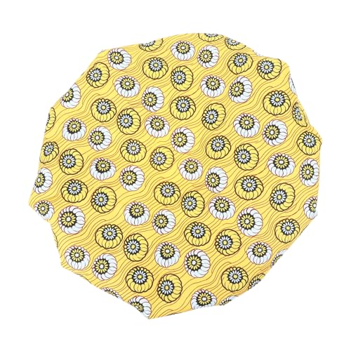 WOONEKY Multi-purpose Damen Schlafmütze Aus Polyester Mit Afrikanischem Druck Elastischem Design Für Haarpflege Für Nachtgebrauch Doppellagig Bequem Und Atmungsaktiv von WOONEKY