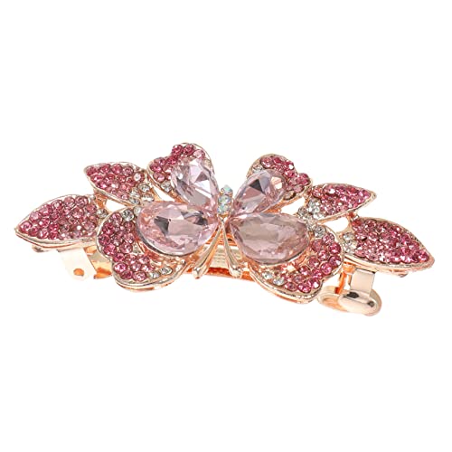 WOONEKY Schmetterling Haarspangen Mit Strass Für Damen Hochzeit Party Feier Geburtstag Metall Zubehör Haaraccessoires Styling Accessoires von WOONEKY