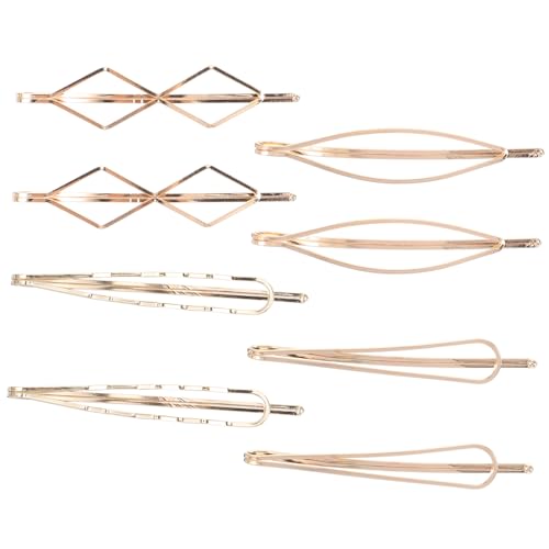 WOONEKY 8stücke Geometrische Haarnadeln Bobby Pin Gold Kopfschmuck Haarschmuck Haarnadeln Für Frisuren Alltag Und Party Zubehör von WOONEKY