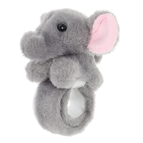 WOONEKY Slap Armband Elefant Kuscheltier Weiches Stofftier Party Deko Jungle Theme Party Favor von WOONEKY