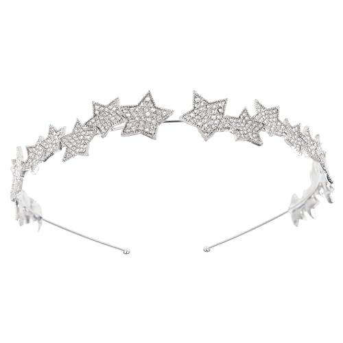 WOONEKY Bridal Headband Mit Sternen Für Elegante Hochzeiten Perfektes Haarschmuck Accessoire Für Braut Brautjungfern Und Besondere Anlässe von WOONEKY
