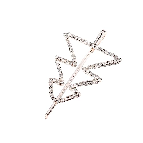 WOONEKY Rhinestone Haarklammer Im Weihnachtsbaum-design Elegantes Haaraccessoire Für Damen Und Mädchen Funkelnde Haarspange Als Festlicher Schmuck Für Weihnachten Und Festliche Anlässe von WOONEKY
