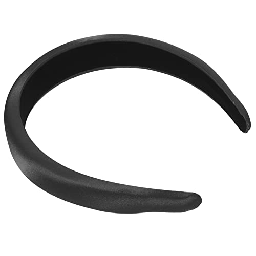 WOONEKY Stirnband Haarschmuck Für Frauen Seidensatin Kopfband Damen Haarschmuck Breites Satin Haarband von WOONEKY