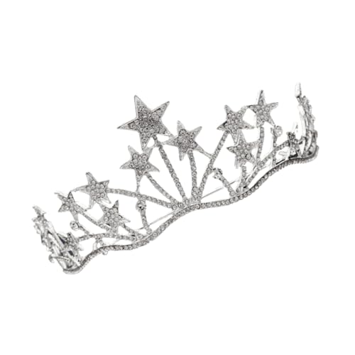 WOONEKY Strass Haarreif Damen Haarschmuck mit Kristallbesatz Eleganter Kopfschmuck für Hochzeit Braut Party Langlebiges Umweltfreundliches Material Rutschfester Festlicher Look von WOONEKY