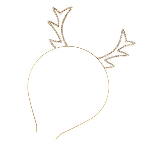 WOONEKY Rhinestone Reindeer Antlers Haarreif Für Weihnachten Party-accessoire Elastischer Kopfschmuck Für Erwachsene Festliche Stimmung Für Karneval Und Feiern von WOONEKY