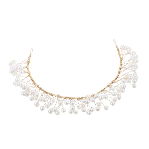 WOONEKY Strass-stirnband Für Damen Glitzer-kopfschmuck Goldenes Stirnband Mit Strass Kopfschmuck Für Hochzeit Strass-haarband Weiche Kette Modisches Stirnband Für Besondere Anlässe von WOONEKY