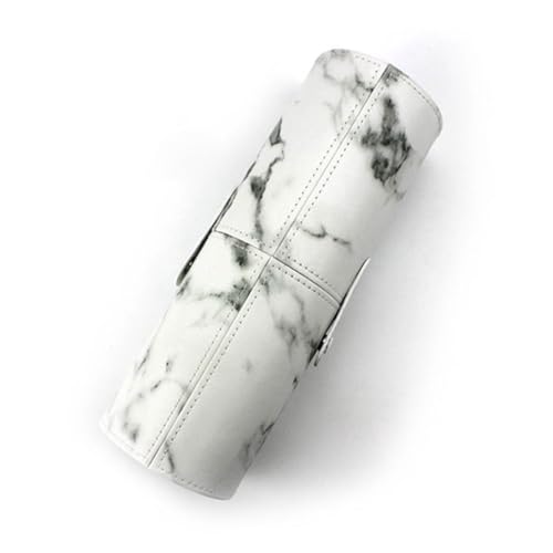 WOONEKY Marble Cosmetic Brush Pouch Tragbare Make-up Aufbewahrungstasche Für Damen Große Pu Kosmetiktasche Für Zuhause Und Reisen Leicht Und Kompakt Organizer Für Schminkzubehör von WOONEKY