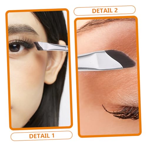WOONEKY Teiliges Schräges Augen Make Up Pinselset Präzise Eyeliner und Augenbrauenpinsel Vielseitig für Lidschatten und Eyeliner Weiche Borsten Komfortabel für Anfänger und Profis von WOONEKY