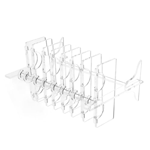 WOONEKY Transparentes Acryl Lash Organizer Rack Platzsparender Eyelash Display Hänger Eleganter Wimpernhalter für Falsche Wimpern Kompakt und Leicht für Unterwegs Stilvolle Schmink von WOONEKY