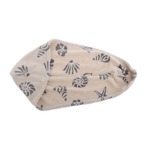 WOONEKY Trockene Haarkappe Eichelmaschinenabdeckung Saugfähiges Handtuch Schnell Trocknendes Handtuch Make-up Schminkspiegel Kleiner Spiegel Tragbarer Mülleimer Beige Korallenvlies von WOONEKY