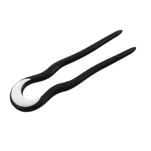 WOONEKY U förmige Haarnadel aus Natürlichem Holz Handgefertigt Minimalistisches Design Robuste und Vielseitige Haarspange für Dutt und Pferdeschwanz Eleganter Haarschmuck für Damen und von WOONEKY