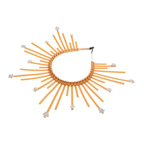 WOONEKY Vintage Göttinnen Krone Haarreif mit Strass Sonnenstrahlen Kopfschmuck Party Halloween Haarschmuck für Damen Bequemes Headpiece für Festliche Anlässe von WOONEKY