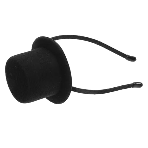 WOONEKY Vintage Mini Haarreif Schwarz Kostümaccessoire für Damen und Herren für Hochzeitsfeiern Bachelorette Karneval und Cosplay Vielseitig Kombinierbar für Festliche Anlässe von WOONEKY