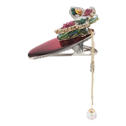 WOONEKY Vintage Schmetterlings Haarspange mit Funkelnden Quasten für Damen Chinesische Kostümaccessoires Lebhaftem Rot für Hochzeiten Partys und Besondere Anlässe WOONEKY Vintage Schmetterlings Haarspange mit Funkelnden Quasten für Damen Chinesische Kostümaccessoires Lebhaftem Rot für Hochzeiten Partys und Besondere Anlässe von WOONEKY