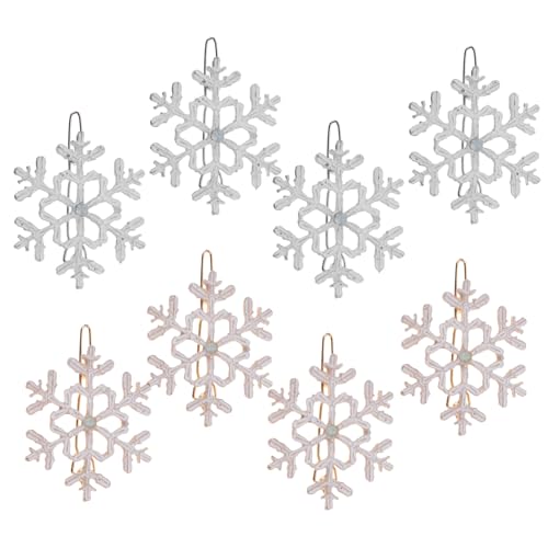 WOONEKY 8stücke Schneeflocken Haarnadeln Weihnachts Haarschmuck Aus Niedliche Haarclips Für Mädchen Dekoration Für Festliche Anlässe Und Alltägliches Tragen von WOONEKY
